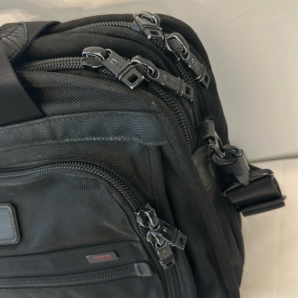 Tumi Alpha Ballistic Expandable Business Laptop Briefcase & Travel Pouch